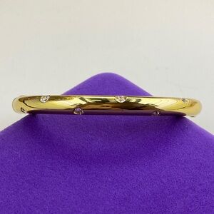 💛 Elegant Gold Plated Etoile Bangle Clamp Bracelet
